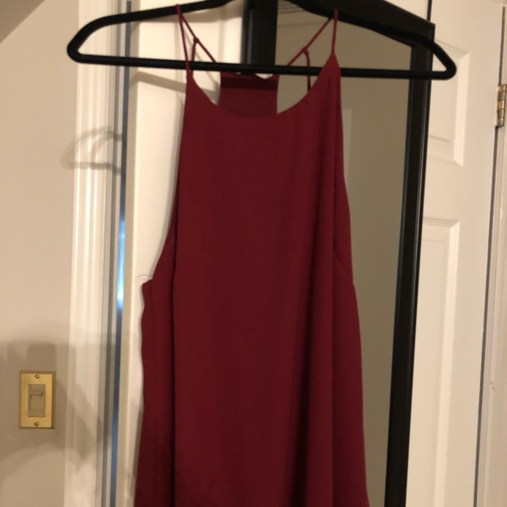 flowy maroon summer shirt
